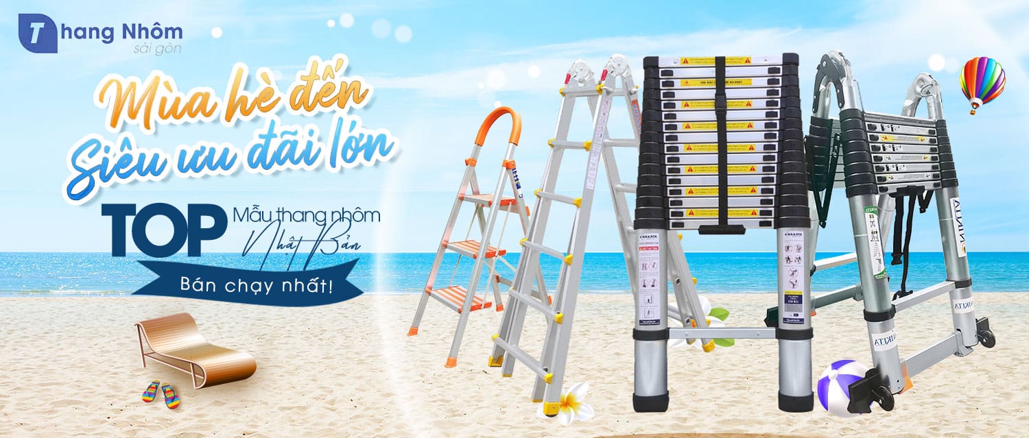 Khuyến mãi, giảm giá - cơ hội mua thang nhôm với mức giá rẻ Khuyến mãi, giảm giá - cơ hội mua thang nhôm với mức giá rẻ