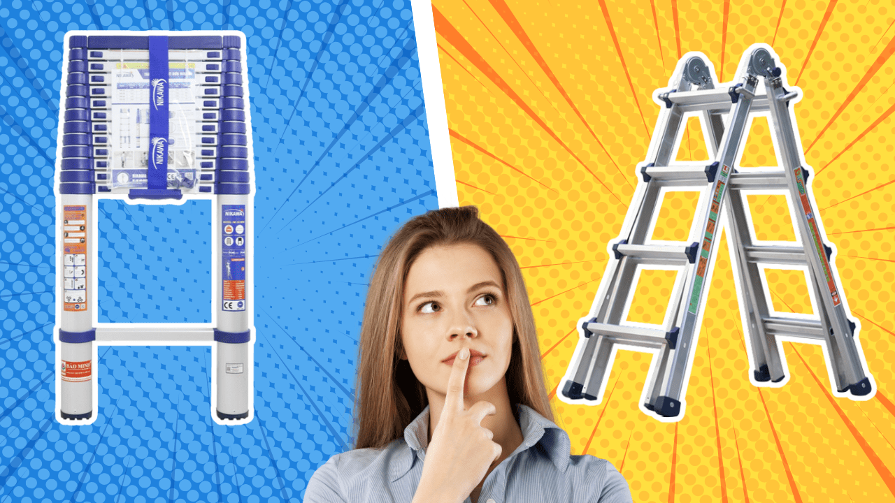 Nên chọn mua thang nhôm rút hay thang nhôm trượt Nên chọn mua thang nhôm rút hay thang nhôm trượt
