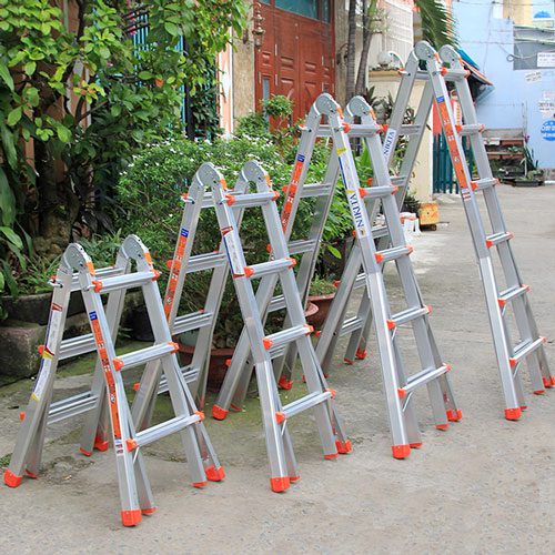 Thang nhôm rút trượt đa năng Thang nhôm rút trượt đa năng