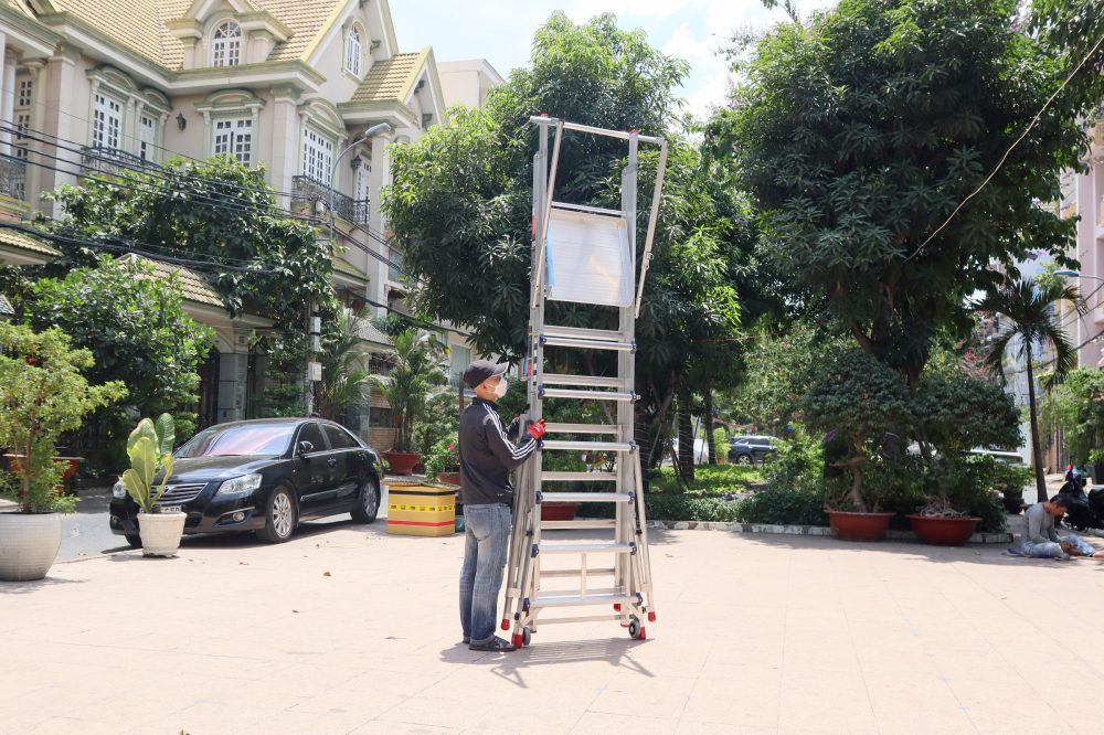 Thang nhôm an toàn Hàn Quốc Poongsan PSL-30(7+4) 14 thang nhom an toan han quoc poongsan psl 3074 13 1710309908